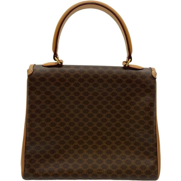 Authentic CELINE Kelly Macadam Hand Bag M13 Brown PVC #36634763 - Picture 2 of 12